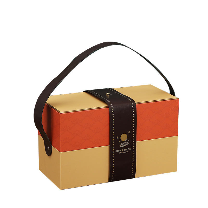 Custom luxury hot stamping Mid-Autumn Festival gift moon cake box