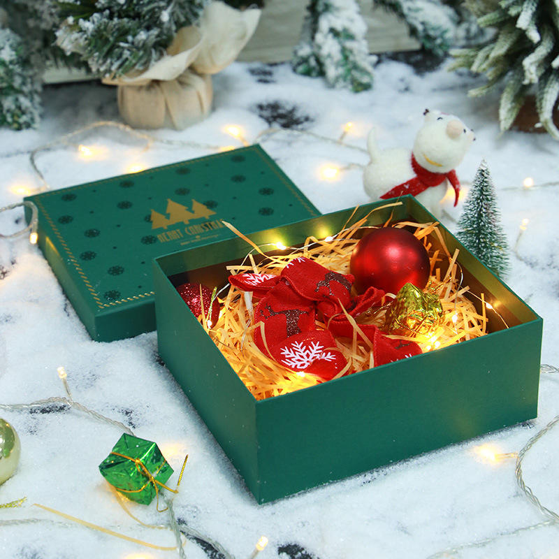 Custom Christmas Christmas Eve craft sweet apple gift lip gloss red mystery surprise special paper packaging printing box with logo
