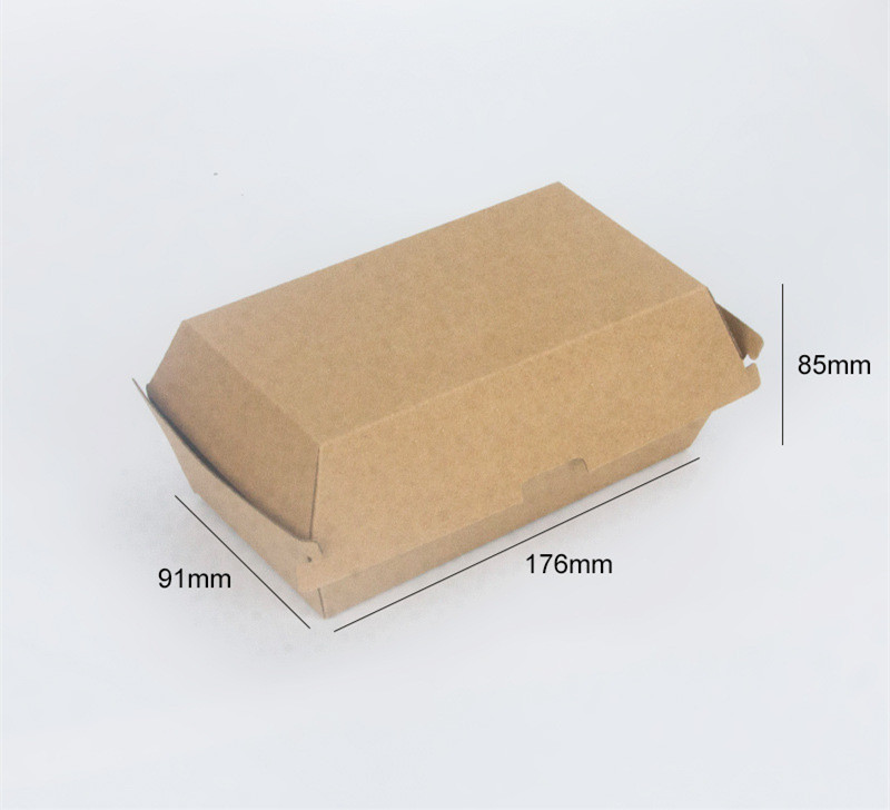 Custom China manufacturers biodegradable craft corrugated delivery mailing packing macaron candy dessert paper burger box
