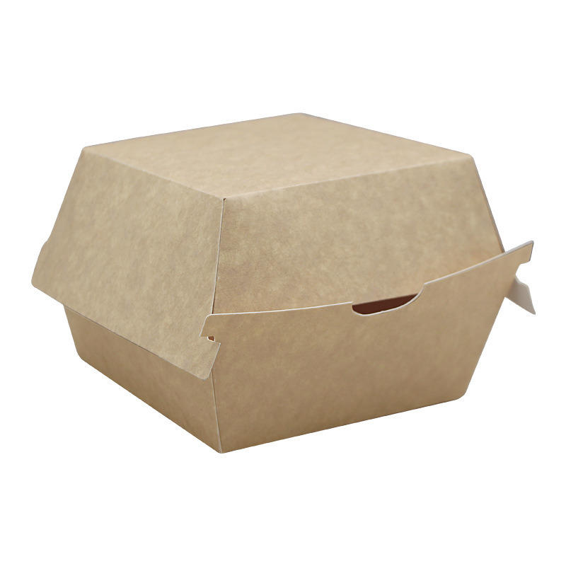 China Origin factory custom high quality recyclable burger french fries hot dog box paper packaging hamburger box food container