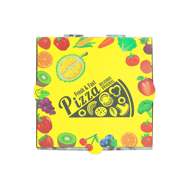 Custom carton hexagon square triangle 14inch 16 inch craft design printed round dessert pizza box manufacturer