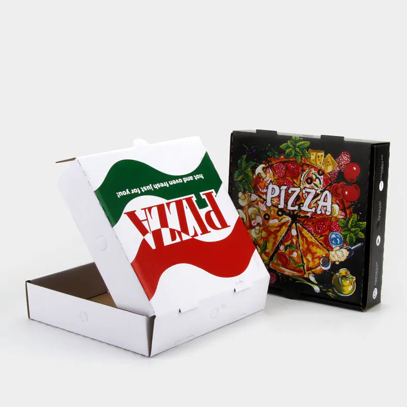 Custom shipping white craft fries sushi hamburger packaging print packing paper pizza box food container with logo