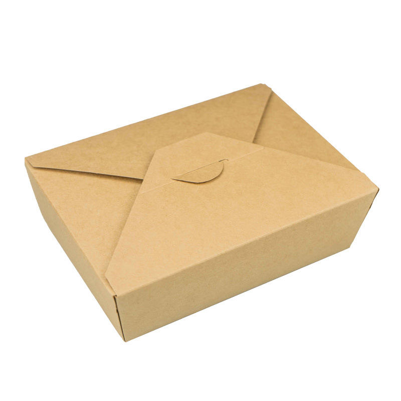 Customized design recyclable high quality small various sizes brown take out packaging caixas para kraft paper pizza takeaway box with log