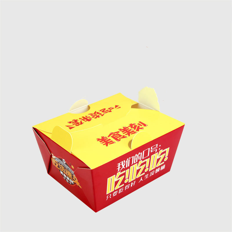 Custom Factory design logo all size hot dog hamburger fast food food packaging Kraft corrugated cardboard paper burger takeaway box