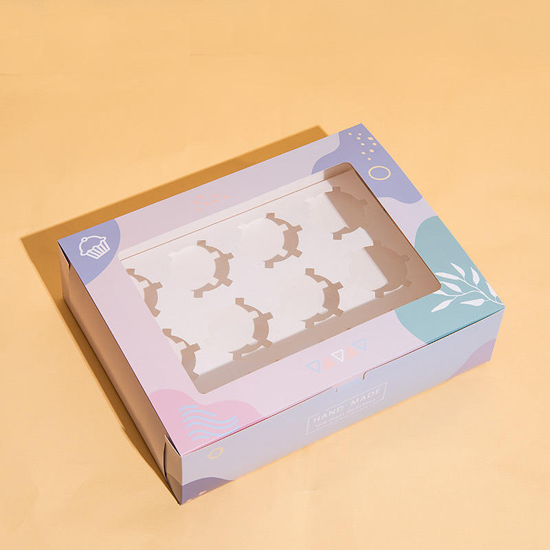 China Manufacturer Egg Tart Dessert Cake Cupcake Food Packaging Box