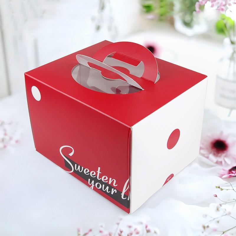 Custom Wholesale Bakery Dessert Cookie Macaron Pastry Paper Packaging Transparent Cake dessert Box