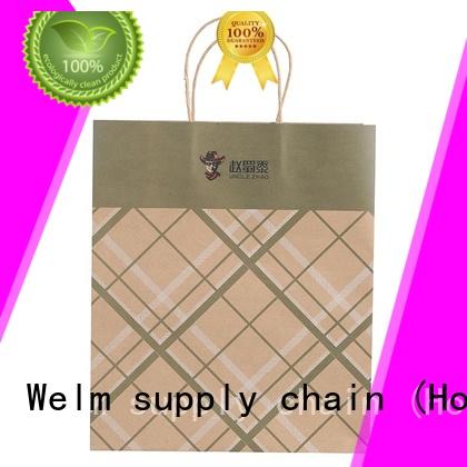 Welm handle cheap paper lunch bags suppliers for sale