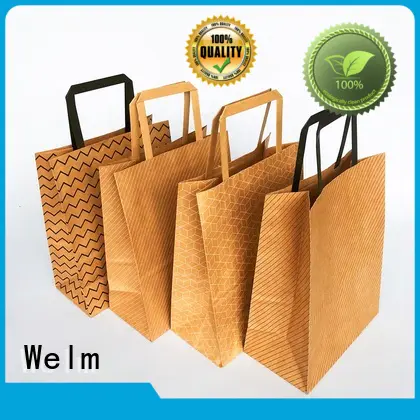 high-quality branded brown paper bags popcorn food for sale