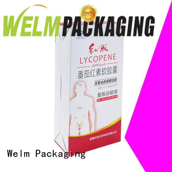 Welm standard secondary packaging materials for pharmaceuticals suppliers for facial cosmetic