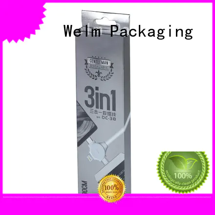 Welm quality packaging box product with pvc window for sale