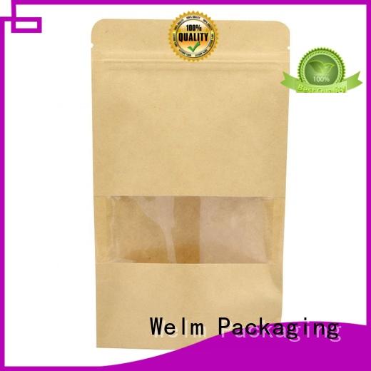 Welm fruit packing printed paper bags with gold logo print for shopping