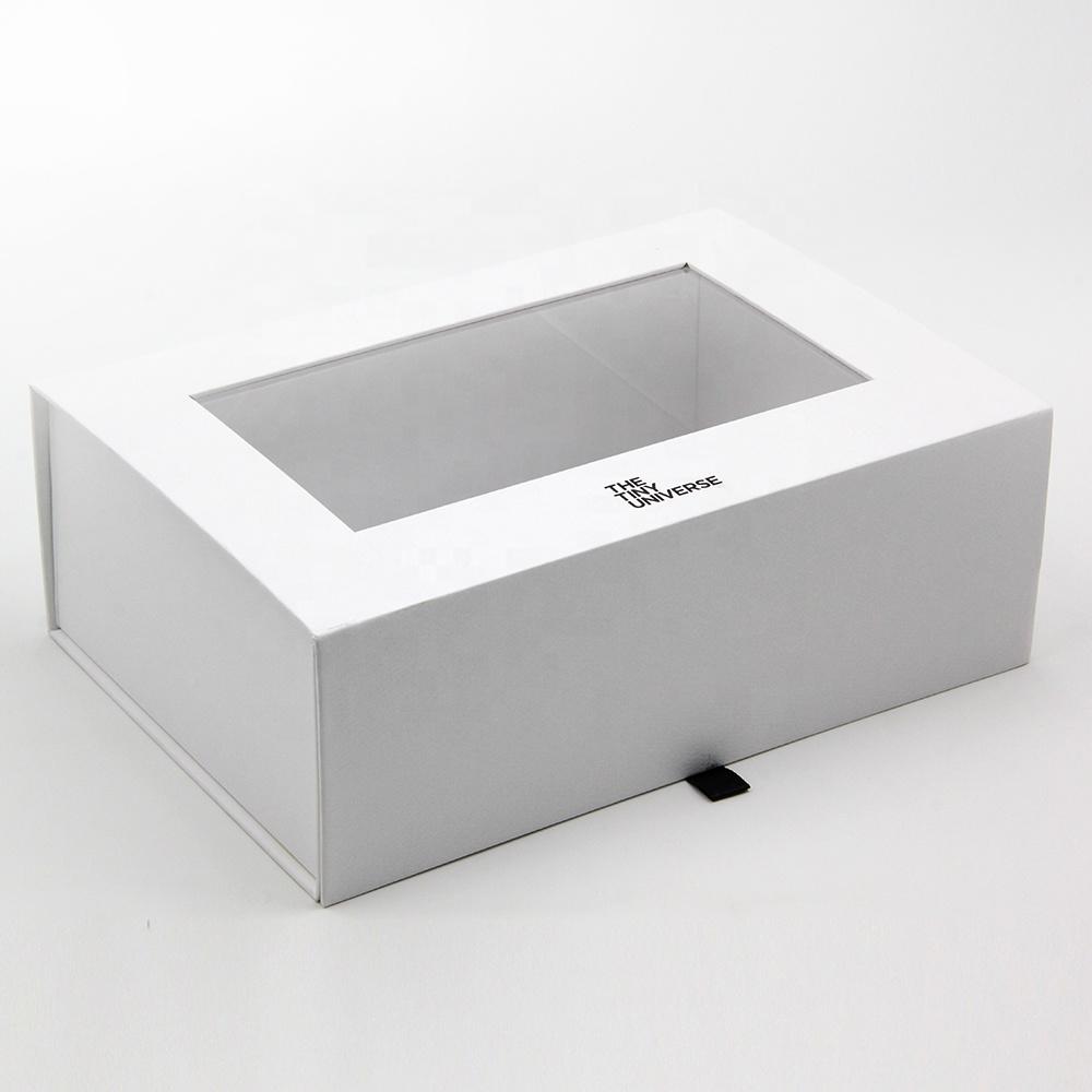 Custom Printed Luxury Handmade Magnetic Gift Box With Windows