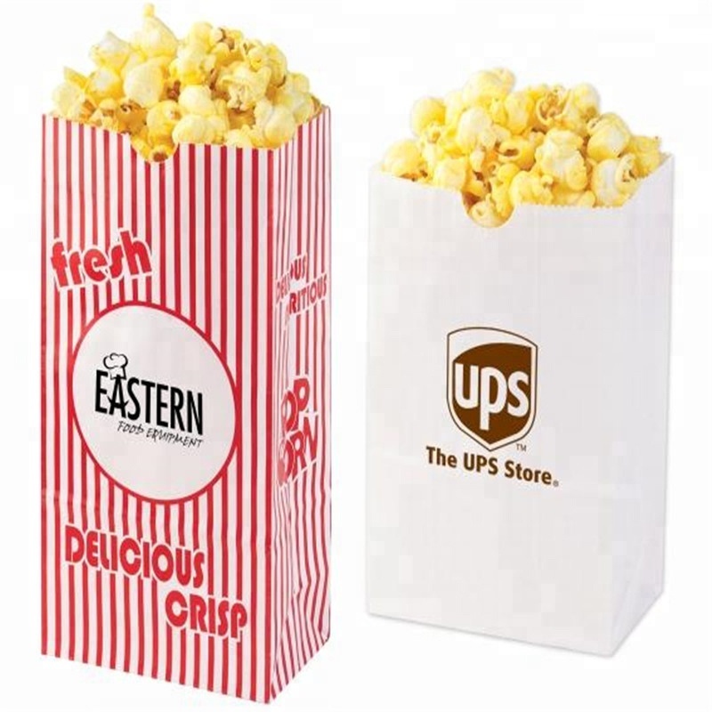 high quality logo printed greaseproof custom popcorn paper bag-4