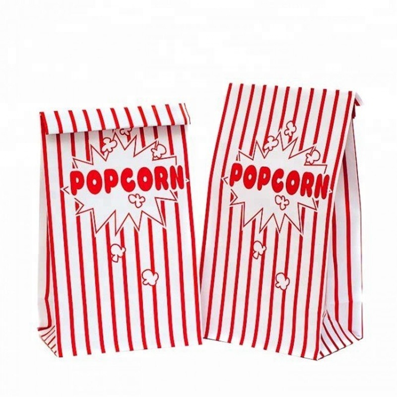 high quality logo printed greaseproof custom popcorn paper bag-8
