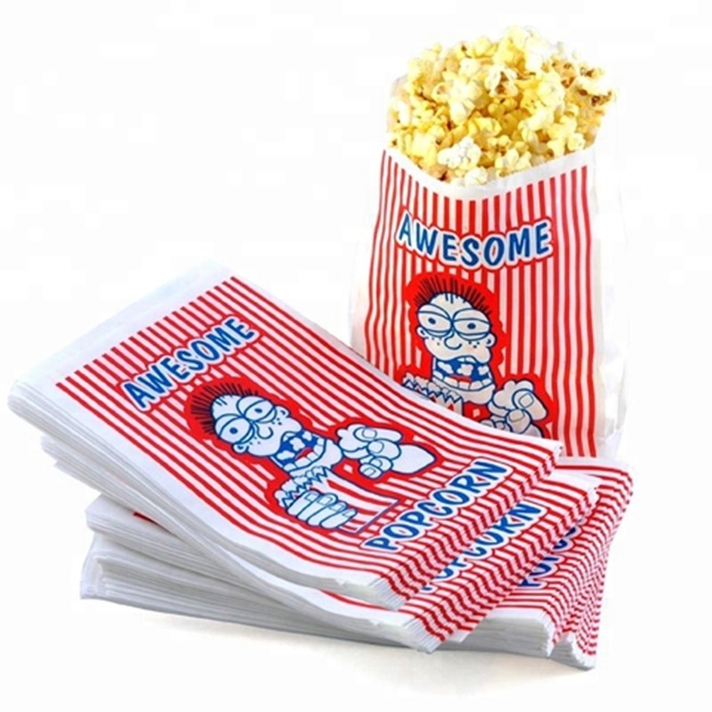 high quality logo printed greaseproof custom popcorn paper bag-9