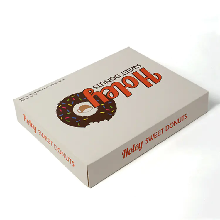 donut disposable snack boxes colorprinted cartoon for gift