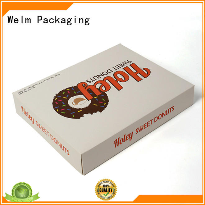 wholesale Food Packaging Box with color printed food grade material for gift Welm