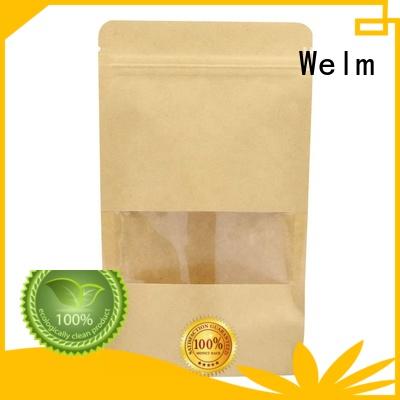 reusable ziplock dried fruit packing kraft paper bag for food